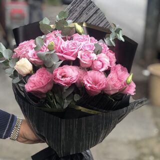 Pembe gülün ihtişamı